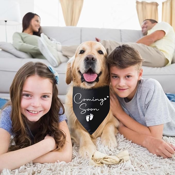 Baby Coming Soon Announcement Dog Bandana Gender Reveal Baby Announcement Pet - Image 4