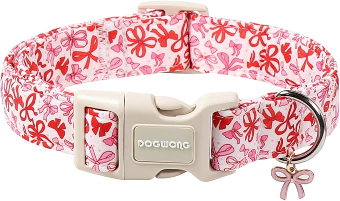 DOGWONG Cute Dog Collar, Girl Female Dog Collars by DOGWONG