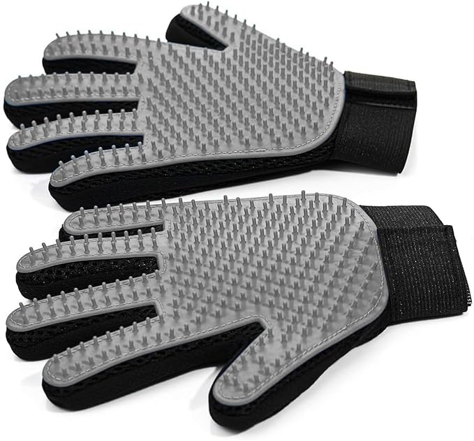 Pet Hair Removal Glove for Dogs & Cats, Bathing and Washing, Safe for by NVNAN