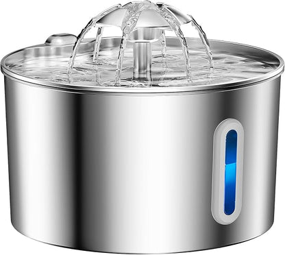 Cat Water Fountain Stainless Steel - 74oz/2.2L Corded Pet Water Dispenser - Image 8