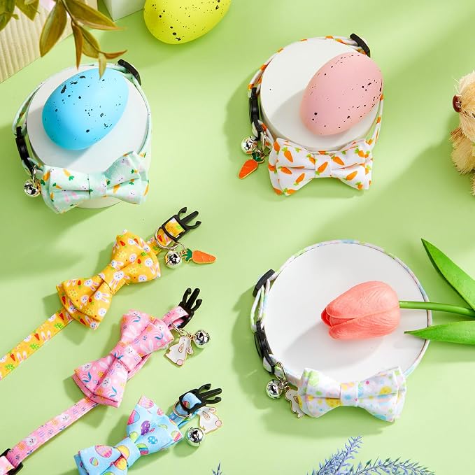 Hsei 6 Pcs Easter Cat Collar Bulk - Image 6