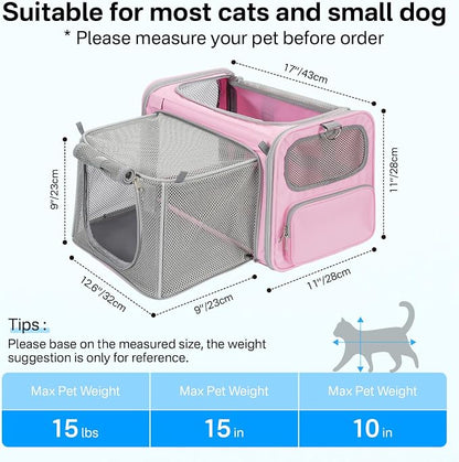 Expandable Cat Carrier, Airline Approved Soft Sided Pet Carrier - Image 4