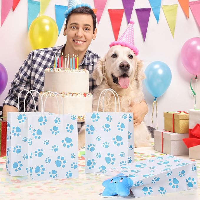 Blulu 20 Pcs Puppy Dog Paw Gift Bags - Image 6