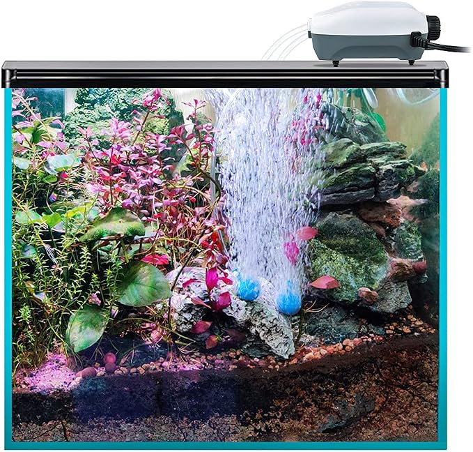 HITOP Dual Outlet Aquarium Electric Air Pump, Whisper Adjustable Fish Tank - Image 7