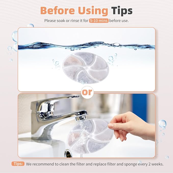 6 Set Cat Water Fountain Replacement Filter Only - Image 7