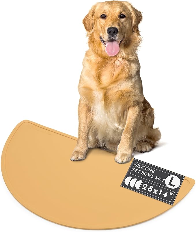 Should We Go - Waterproof Silicone Pet Food Mat - Non-Slip, Spill-Proof Feeding by ShouldWeGo