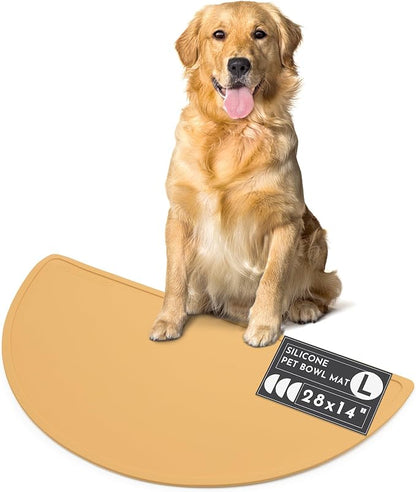 Should We Go - Waterproof Silicone Pet Food Mat - Non-Slip, Spill-Proof Feeding by ShouldWeGo