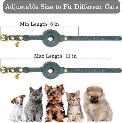 OOPSDOGGY Reflective Leather AirTag Cat Collar - Image 3