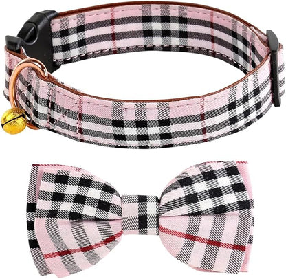 Yizepet Dog Collar with Bow Tie- Adjustable pet Collar by Yizepet