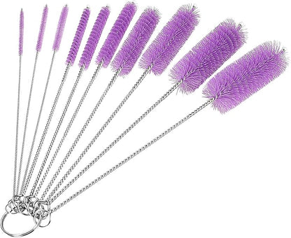 CiaraQ Bottle Cleaning Brushes, 8 Inch Nylon Tube Brush Set, Cleaner by CiaraQ