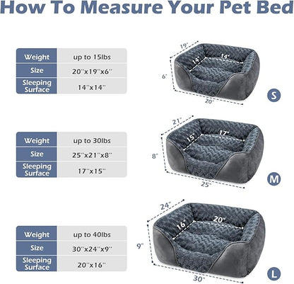 INVENHO Dog Bed Medium Size Dog, Orthopedic Warming Soft Calming Sleeping Puppy - Image 3