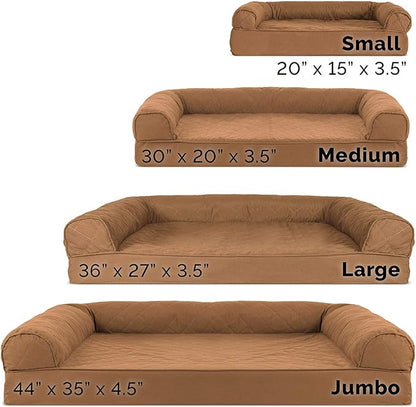 Furhaven Orthopedic Dog Bed for Medium/Small Dogs w/ Removable Bolsters & - Image 4