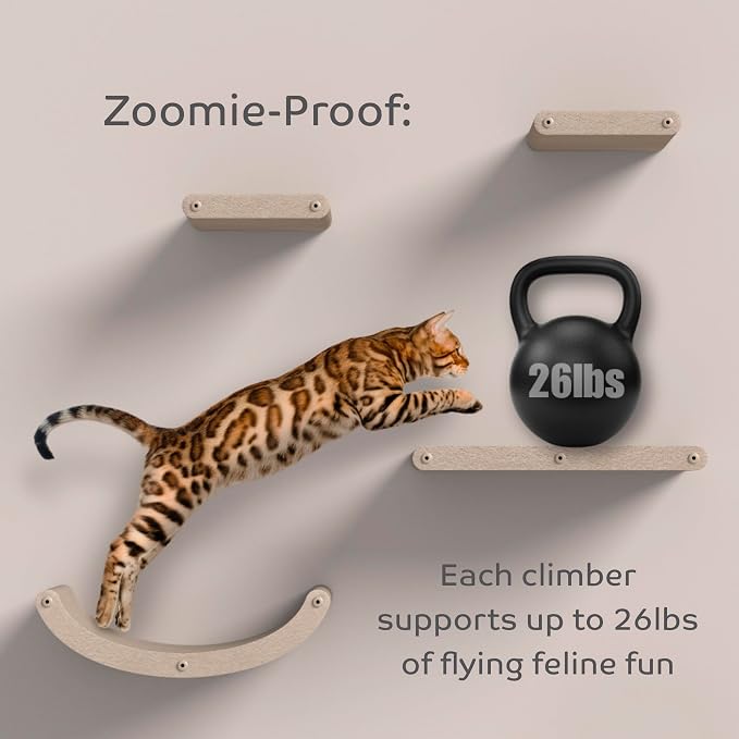 Wall Mounted Cat Perch Long Shelf by Pryde Pets - Image 7