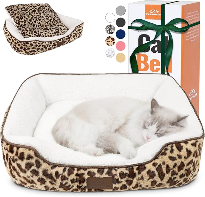Rectangle Cat Dog Bed for Large Medium Small Pets Indoor Outdoor Machine by Zerbuger