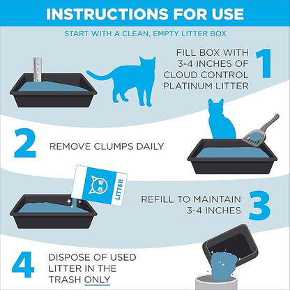 ARM & HAMMER Cloud Control Platinum Clumping Cat Litter Odor Control, 37 lbs. - Image 7