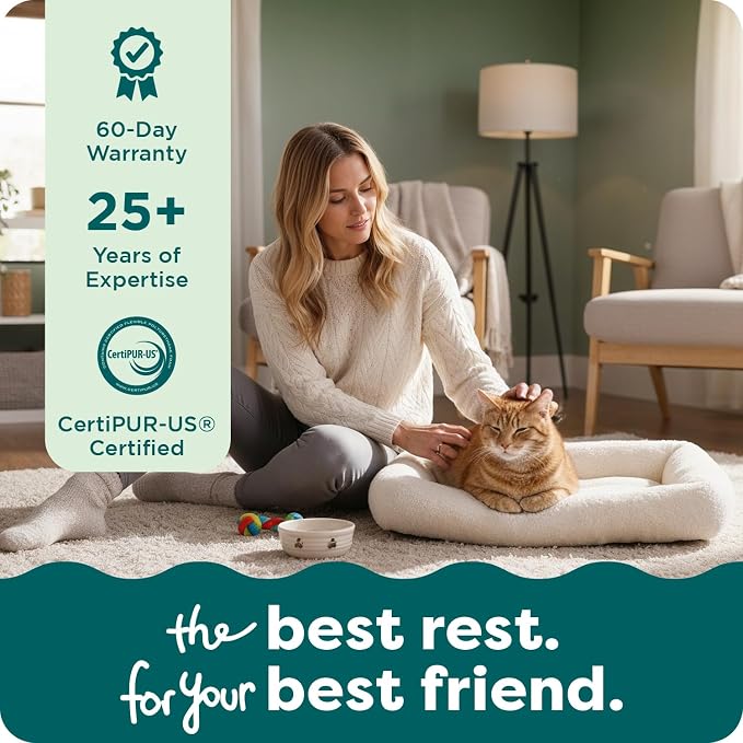 FurHaven Dog Bed for Extra Small Dogs & Cats, Bolster Crate Pad - Image 9
