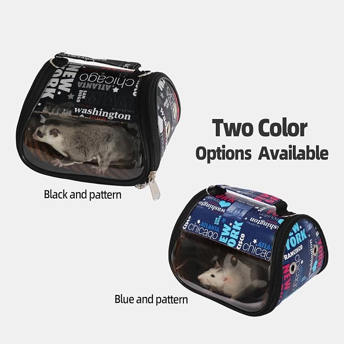 Transparent Small pet Carrier, Adjustable Shoulder Strap, Detachable Bamboo and - Image 6
