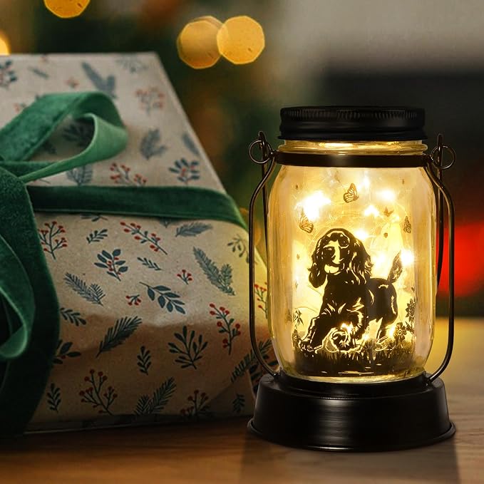 Cocker Spaniel Dog Gifts for Women/Men Cocker Spaniel Solar Lanterns Birthday - Image 6