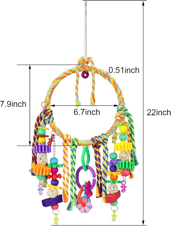 Bird Swing Toy with Perches - Image 4