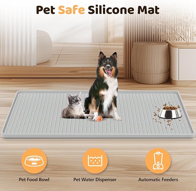 Silicone Cat & Dog Food Mat, Pet Placemat - Image 2