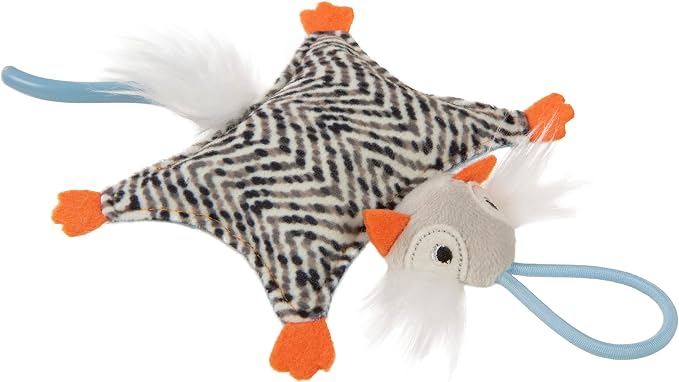 Instincts by SmartyKat HappyNip Soarin' Squirrel Crinkle Launcher Plush - Image 4