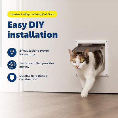 PetSafe Interior 2-Way Locking Cat Door - Image 3