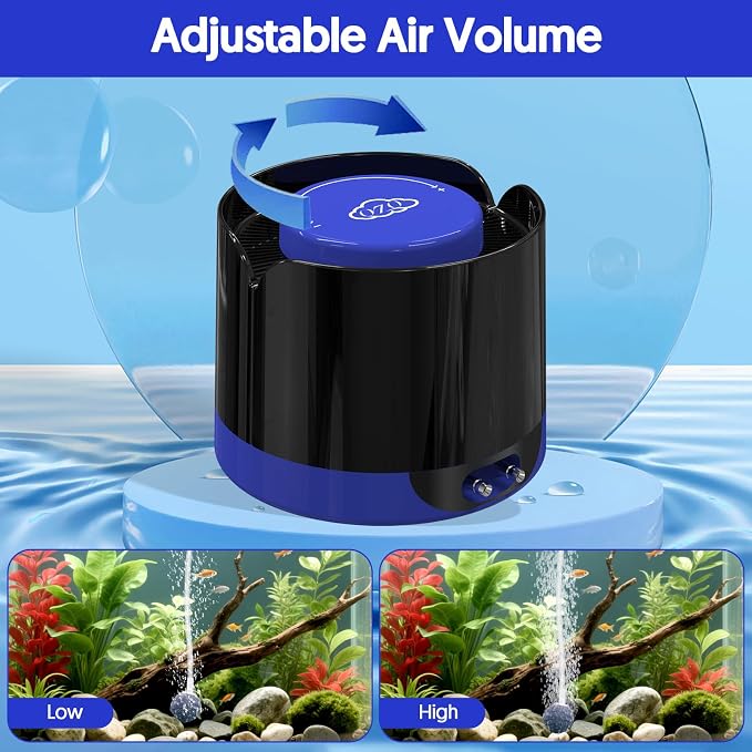 QZQ Aquarium Air Pump, Quiet Fish Tank Air Pump - Image 4