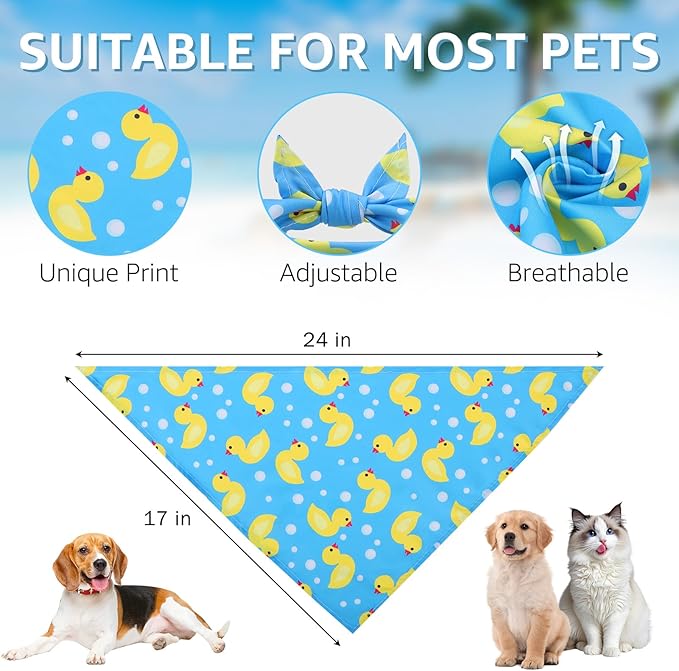 SCENEREAL 30 PCS Dog Bandanas Bulk, Summer Pet Bibs - Image 2