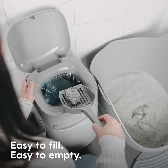 Litter Genie Easy Roll Cat Litter Disposal Pail | Odour Control, Refill Bags & - Image 5