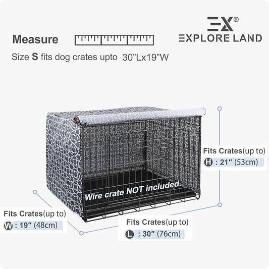 Explore Land Pattern Dog Crate Cover - Image 2