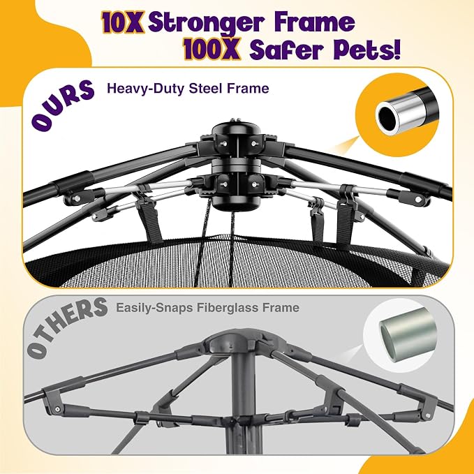 Extra Large Catio Outdoor Cat Enclosure Rywell 2-Tier Cat Tent - Image 5