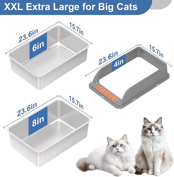 Stainless Steel Sifting Litter Box - Image 5