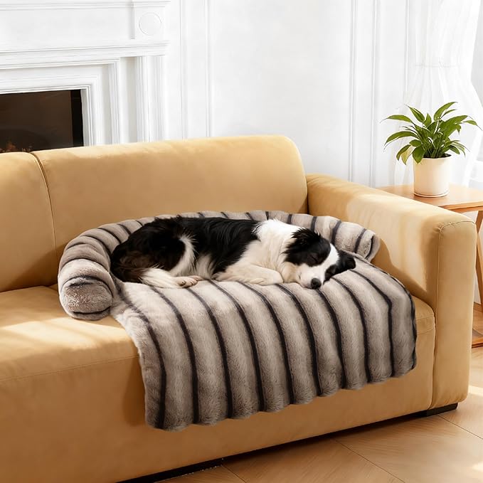 Large Dog Couch Bed, Fluffy Washable Couch Protector - Image 7