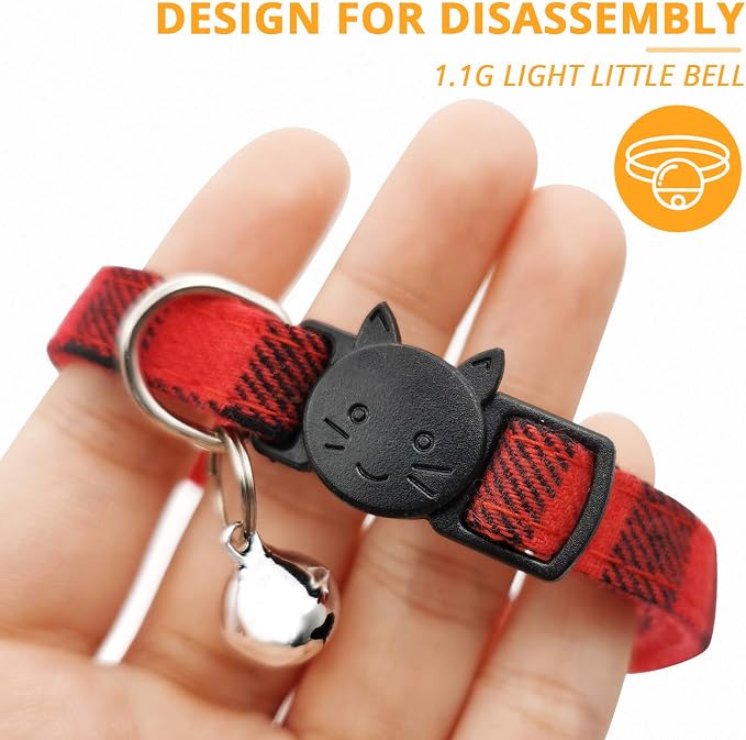 MJIYA Stylish Plaid Cat Collars - Image 4