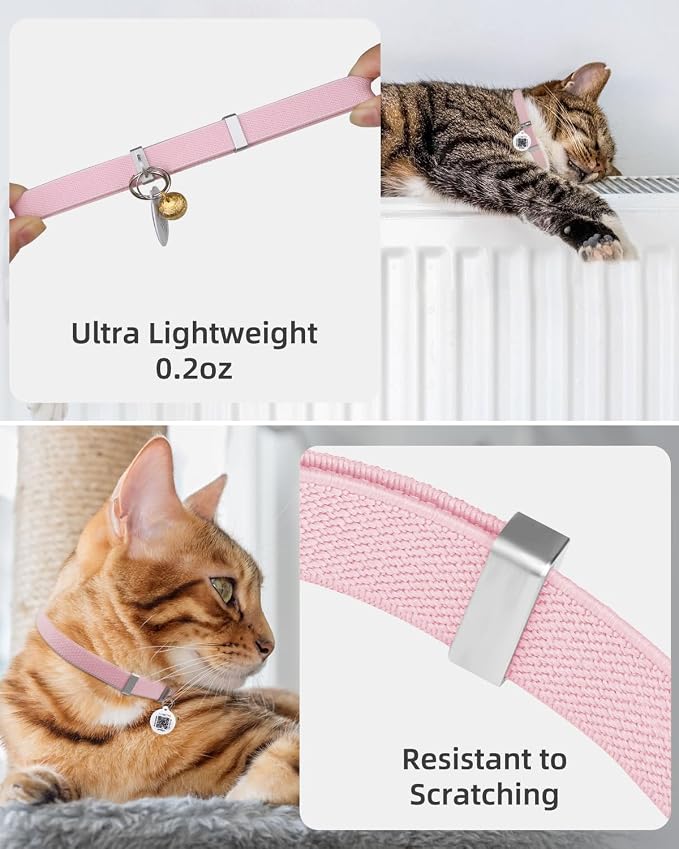 Cat Collar with Bell, Stretch Elastic Quick Release, Modifiable Pet Online - Image 3
