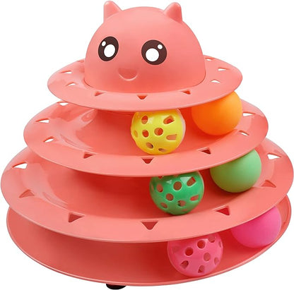 UPSKY Cat Toy Roller 3-Level Turntable Cat Toy Balls by UPSKY