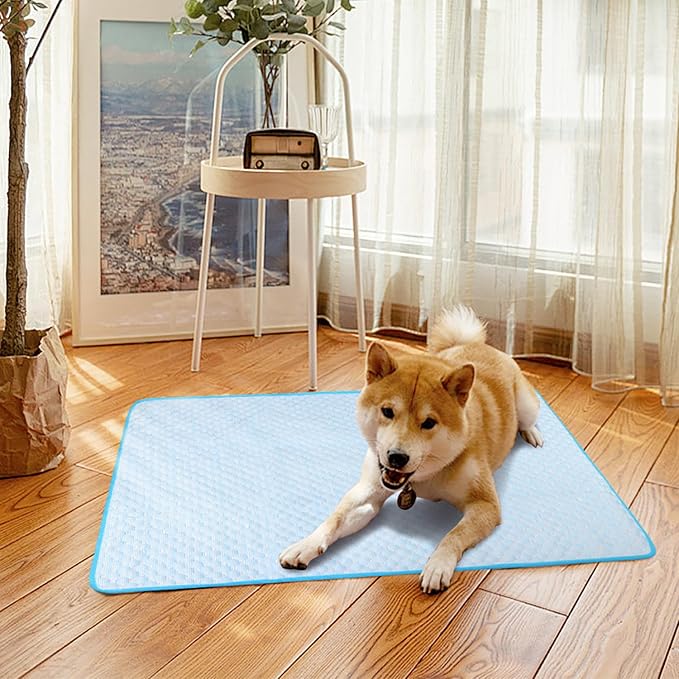 Cooling Mat Pad for Dogs Cats Ice Silk Cooling Bed for Dogs Ice Bed for Cats - Image 10