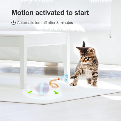 Interactive Cat Toys for Indoor Cats, The 3rd Generation Agile Moving Cat Ball - Image 5