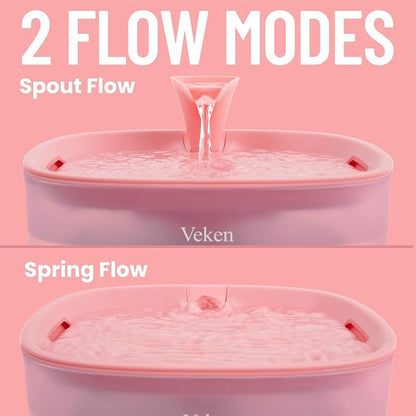Veken Cat Water Fountain with Detachable Tank, 84oz/2.5L Automatic Pet Drinking - Image 6