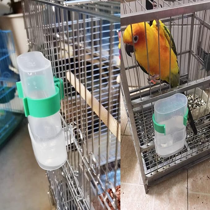 Automatic Bird Water Dispenser Parrot Water Feeder Bird Seed Food Container - Image 9
