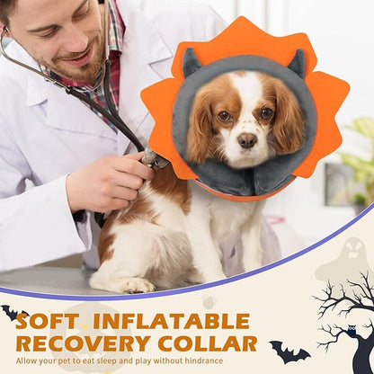 IEUUMLER Inflatable Recovery Dog Collar, Protective Donut Cone, Adjustable Soft - Image 6
