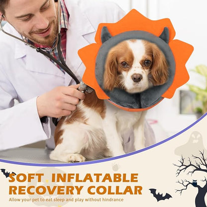 IEUUMLER Inflatable Recovery Dog Collar, Protective Donut Cone, Adjustable Soft - Image 6