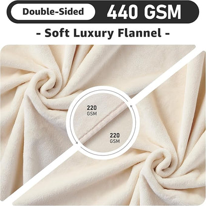 LOOBANI Waterproof Blanket for Bed: Reversible Soft Flannel Queen Bed Blanket - Image 6