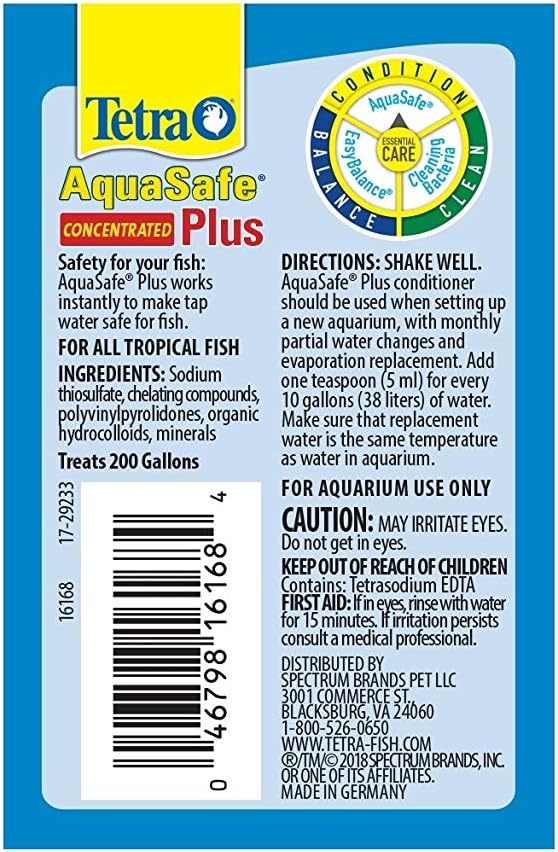 Tetra AquaSafe Plus 3.38 Ounces, Aquarium Water Conditioner And Dechlorinator - Image 3
