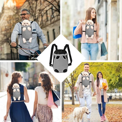 FEimaX Dog Carrier Backpack Pet Legs Out Front Cat Travel Bag, Adjustable Puppy - Image 6