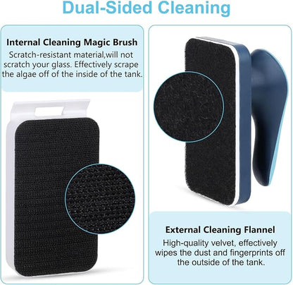 fishkeeper Aquarium Magnetic Glass Cleaner, Fish Tank Algae Magnet Cleaning Tool - Image 6