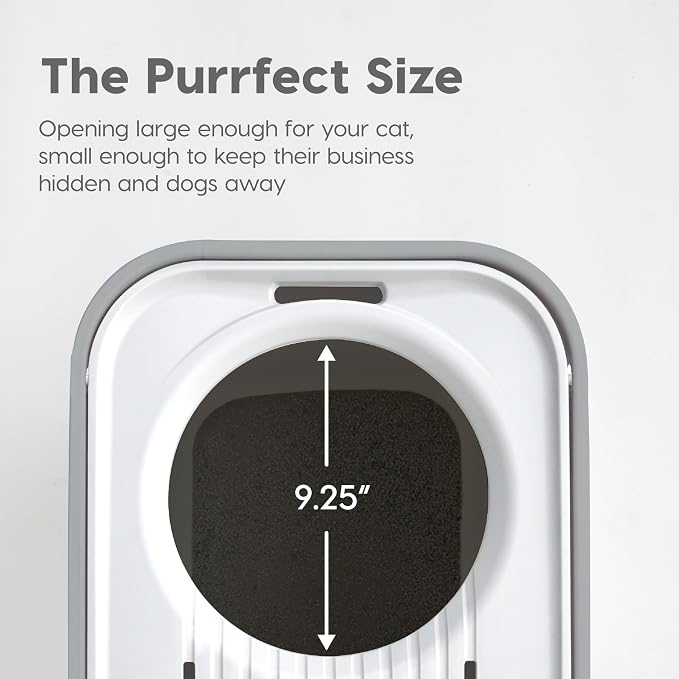 IRIS USA Cat Litter Box, Large Cat Box Enclosure, Top Entry - Image 4