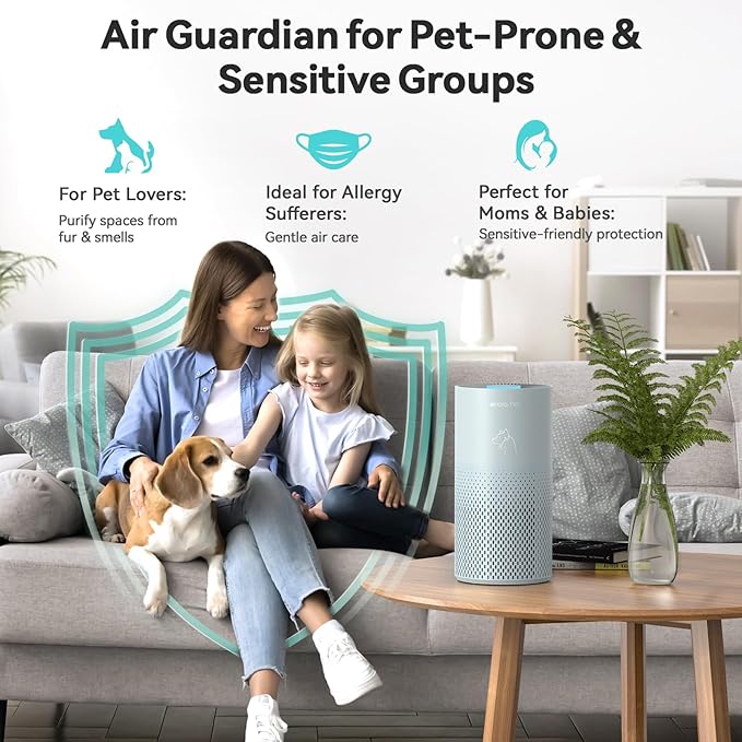 Afloia Air Purifier for Bedroom and Pets Home up to 1780 Ft², 5-in-1 HEPA - Image 5