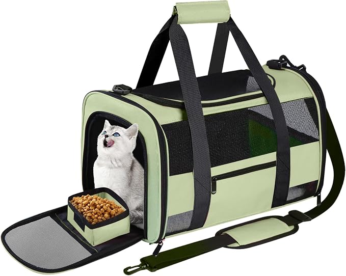 Large Cat Carrier Dog Carrier, Pet Carrier by CUSSIOU