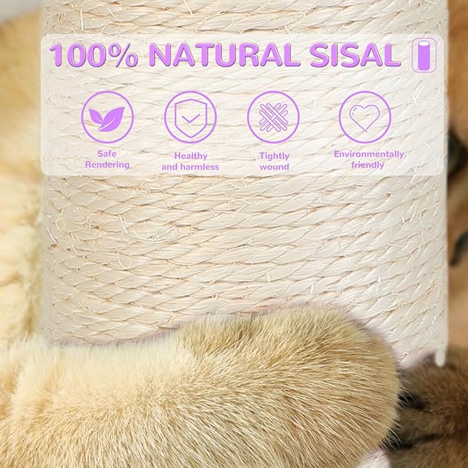 Cat Scratching Post for Indoor Large Adults, Cute Tree - Image 4